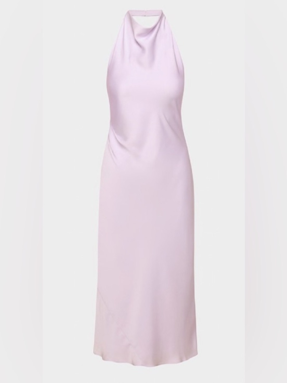 NEW Aritzia Audience Satin Double halterneck Maxi Dress Size 4 Lilac